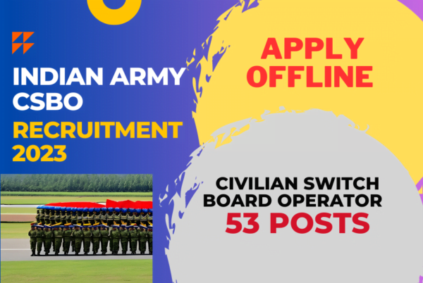 Indian Army  CSBO 2023 Offline Form