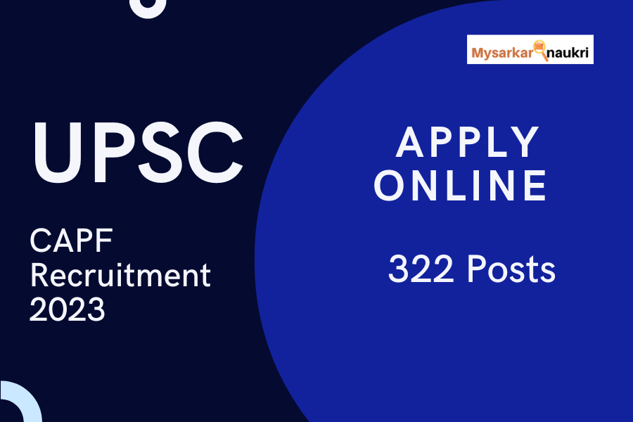 UPSC Various Vacancy Online Form 2023