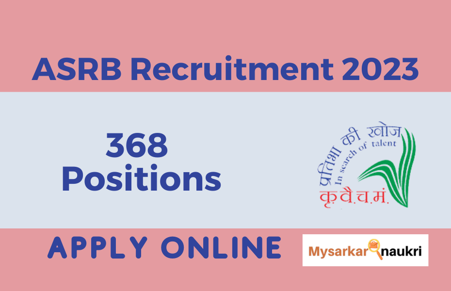 ASRB Recruitment : Active online application link