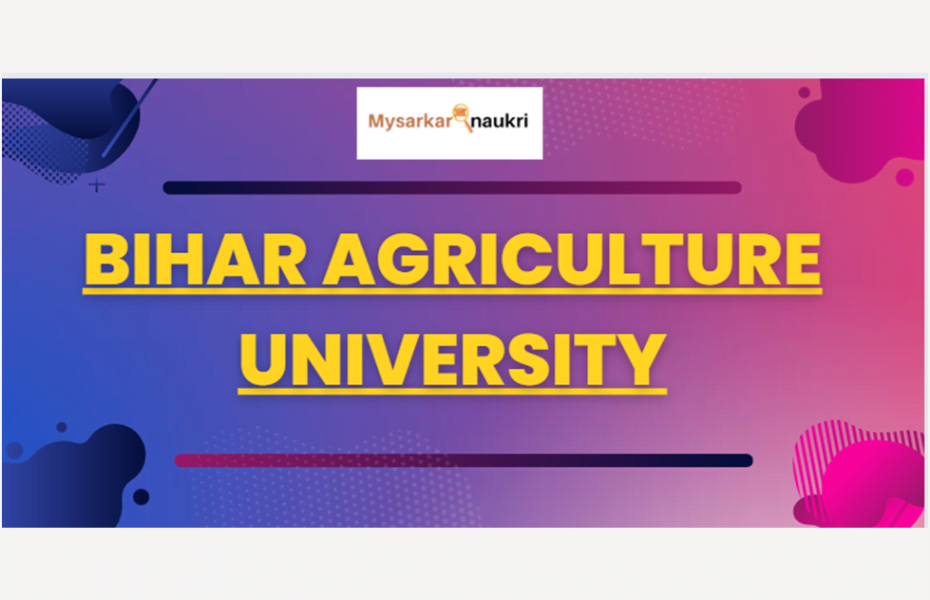Bihar Agriculture University Recruitment