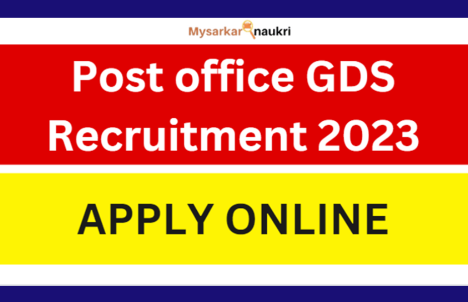 Post Office Recruitment-Gramin Dak Sevak (GDS)- 30041 Posts
