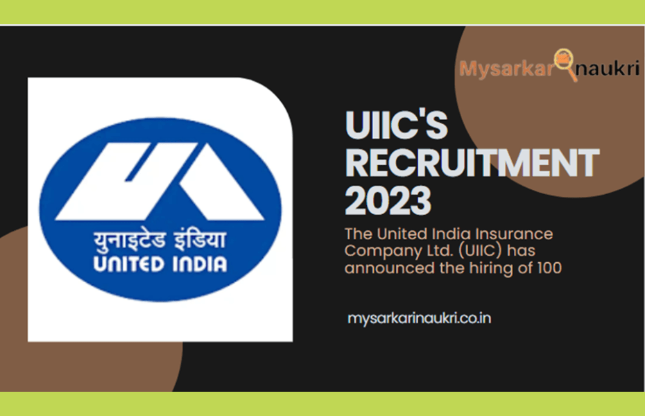 Apply Online at UIIC Recruitment 2023 for 100 Positions