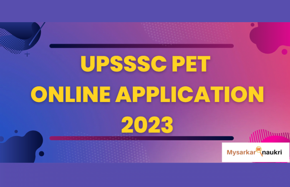 Online Application for UPSSSC PET