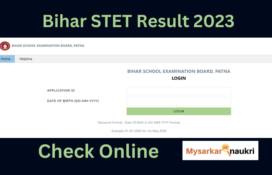 Bihar STET Result is now available