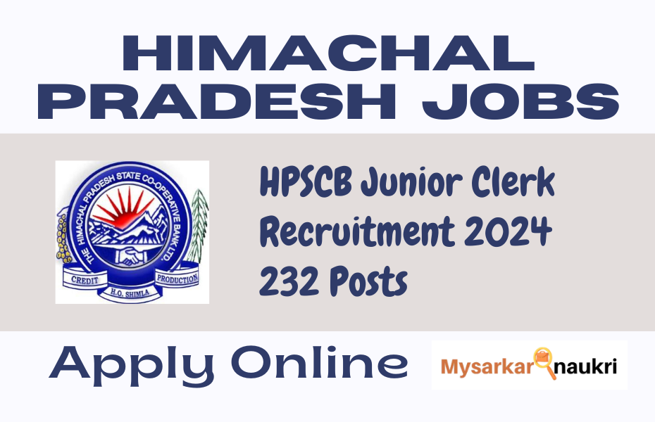 HPSCB Junior Clerk Recruitment 2024, Apply for 232 Vacancy